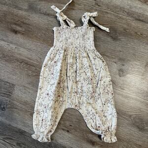 Rylee + Cru Girls 3-6 Months Sawyer Jumpsuit Tie Dragonfly Romper